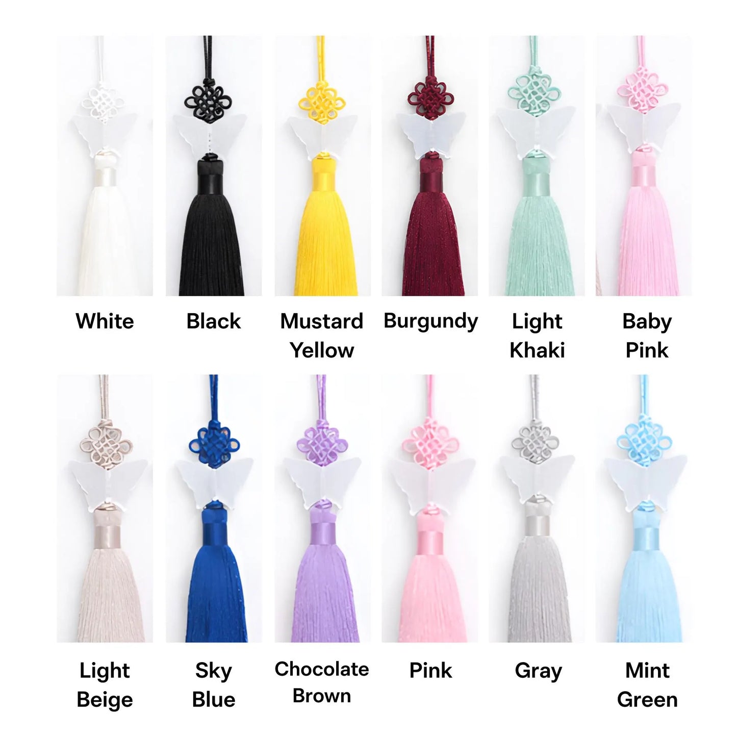 K-pop Norigae Pendant – Butterfly-Shaped Lucky Charm